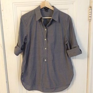 Ann Taylor Chambray Button Down, Size M